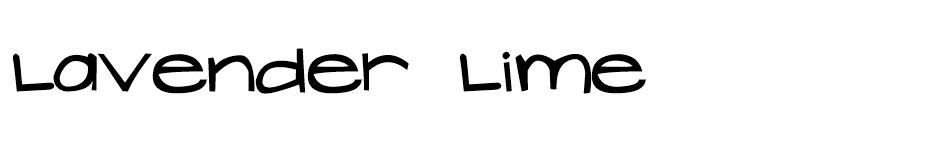 Lavender Lime font