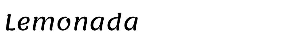 Lemonada font