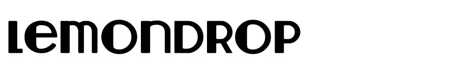 Lemondrop font