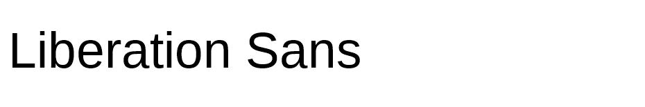 Liberation Sans font