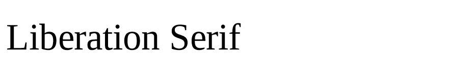 Liberation Serif Font Family font