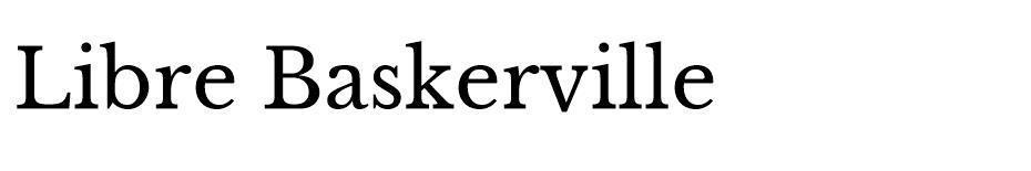 Libre Baskerville font