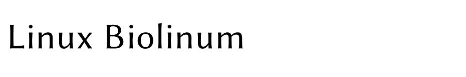 Linux Biolinum Font Family font