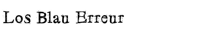 Los Blau Erreur Font font