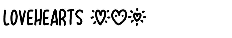 Lovehearts font