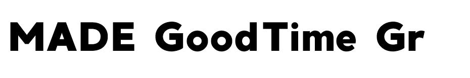 MADE GoodTime Grotesk font