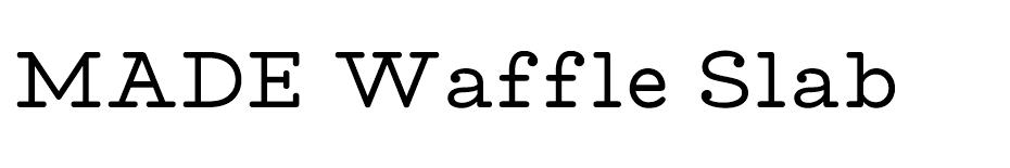 Made Waffle Slab  font
