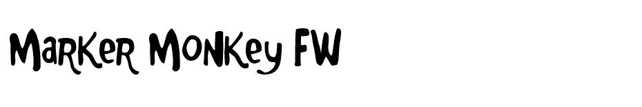 Marker Monkey FW font