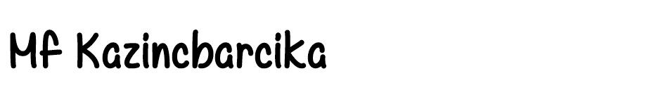 Mf Kazincbarcika font