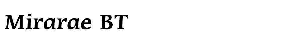 Mirarae BT font
