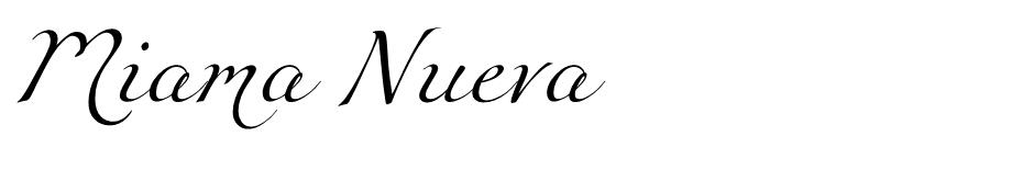 Miama Nueva font