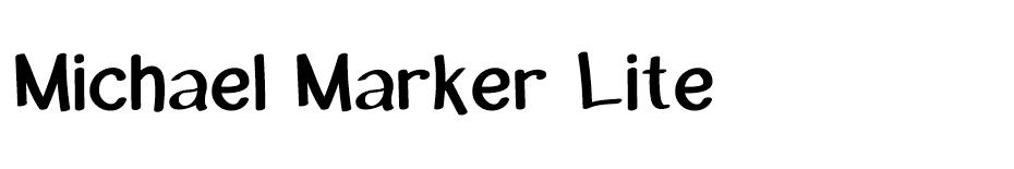 Michael Marker font