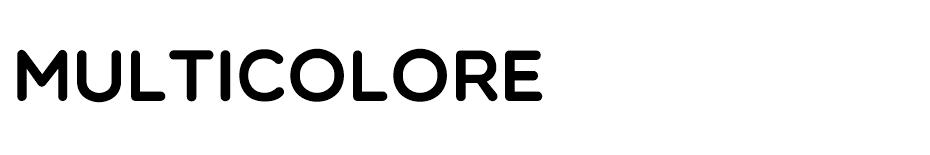 Multicolore  font