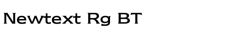 Newtext Rg BT font