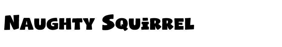 Naughty Squirrel font