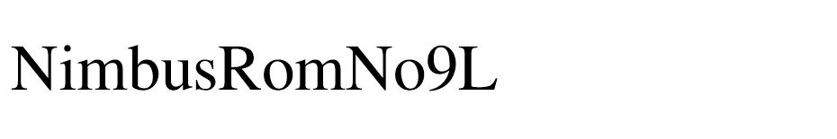Nimbus Roman No9 L Font Family font
