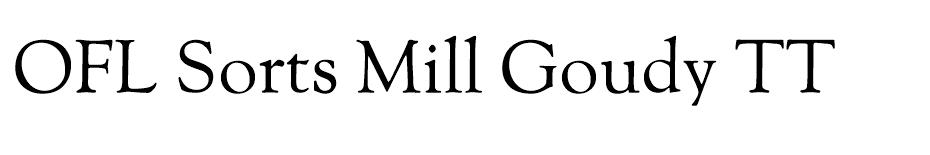 OFL Sorts Mill Goudy Font Family font