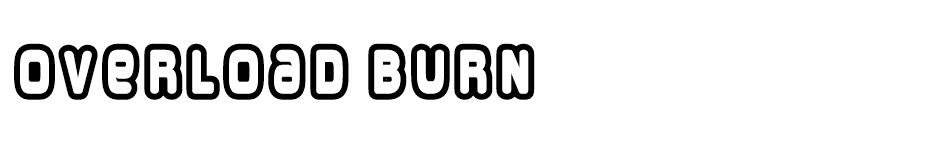 Overload Burn font