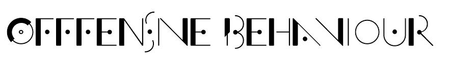 Offfensive Behaviour font