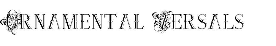 Ornamental Versals font