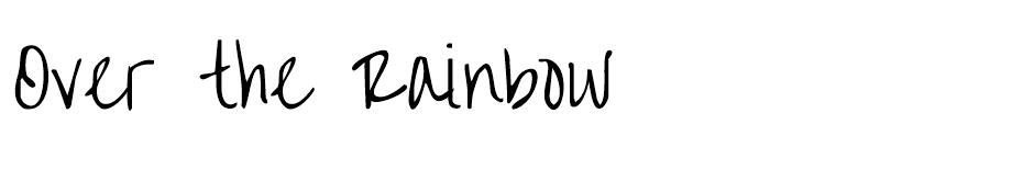 Over the Rainbow Font font