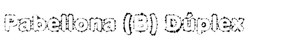 Pabellona (B) Dúplex font