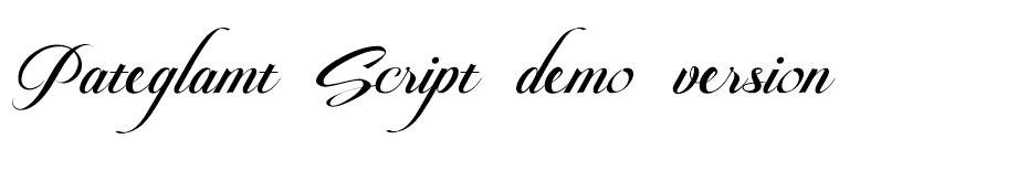 Pateglamt Script font