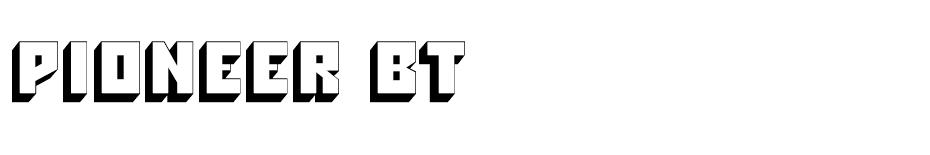 Pioneer BT font
