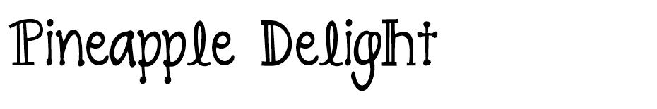 Pineapple Delight font