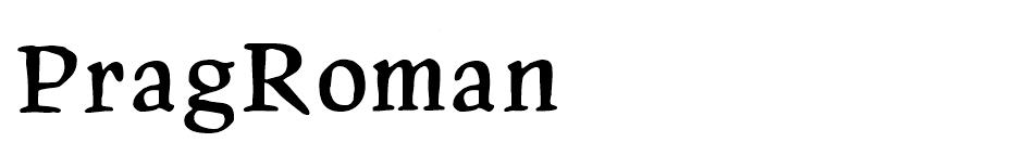 PragRoman font