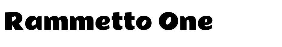 Rammetto One Font font