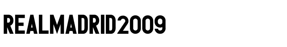 RealMadrid2009 font