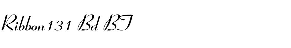Ribbon131 Bd BT font