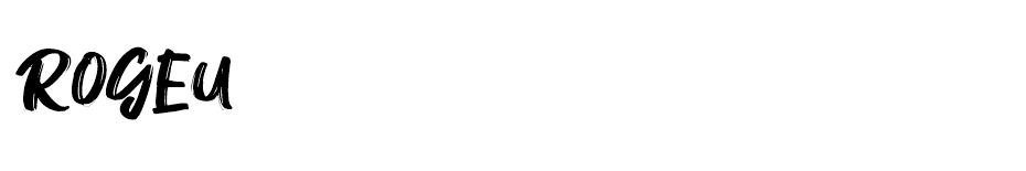 Rogeu font