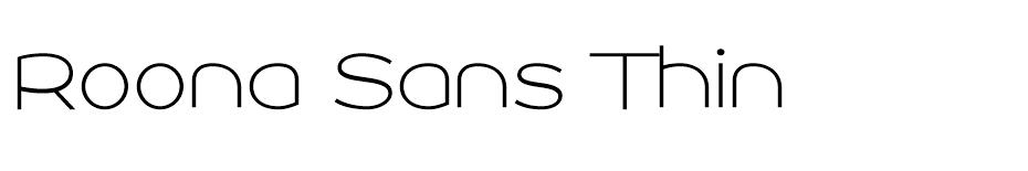 RoonaSans font