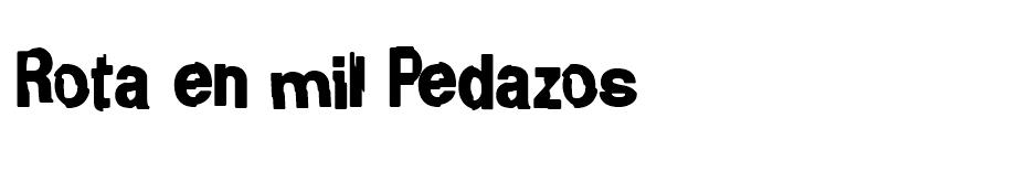 Rota en mil Pedazos font