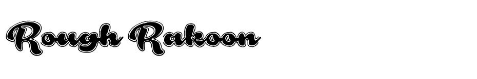 Rough Rakoon font