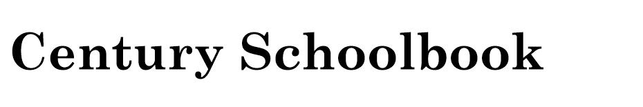 Century Schoolbook font