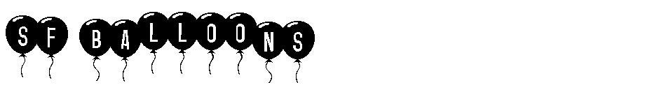 SF Balloons font