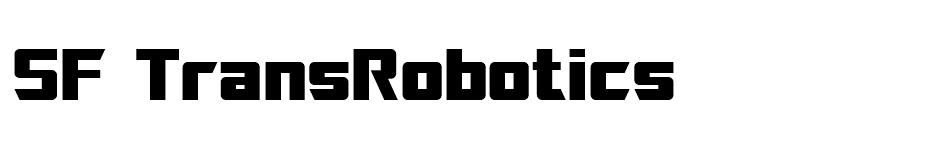 SF TransRobotics  font