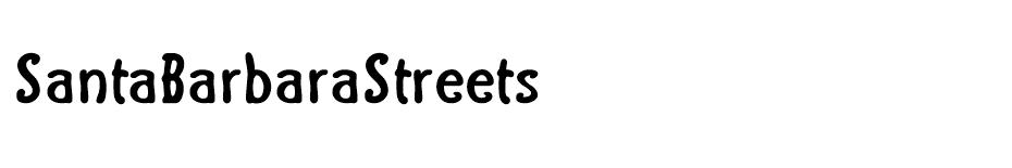 SantaBarbaraStreets font