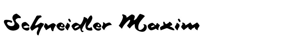 Schneidler font