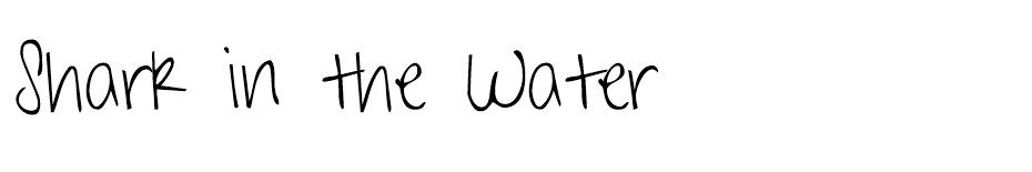 Shark in the Water Font font