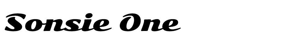 Sonsie One Font font