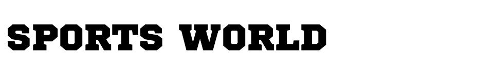 Sport World font