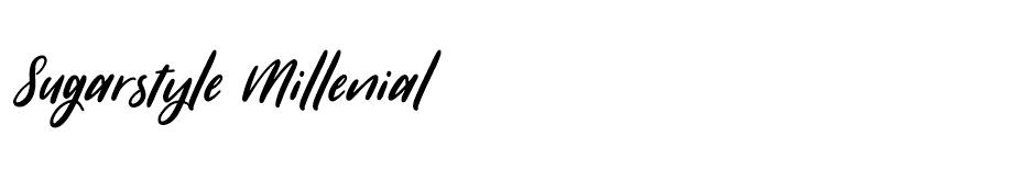 Sugarstyle Millenial font
