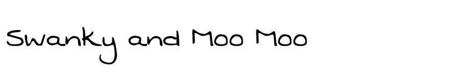 Swanky and Moo Moo font