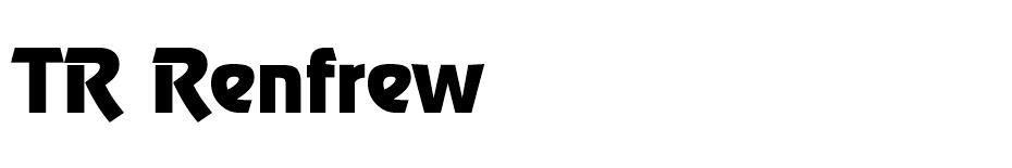 TRRenfrewNormal font