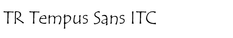 TR Tempus Sans ITC font