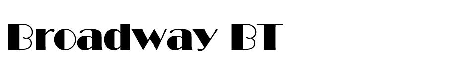 Broadway BT font